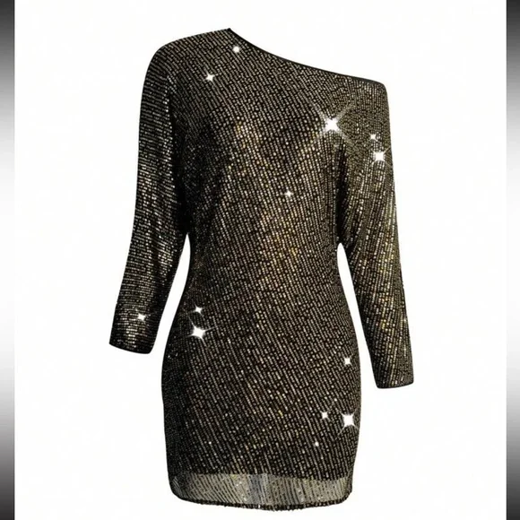 Luxe sexy off shoulder party formal dress - Picture 5 of 5